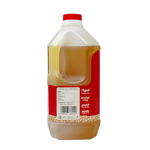 Anjali Cold Pressed Gingelly/Sesame Oil (2 LITRE CAN) - Image 3