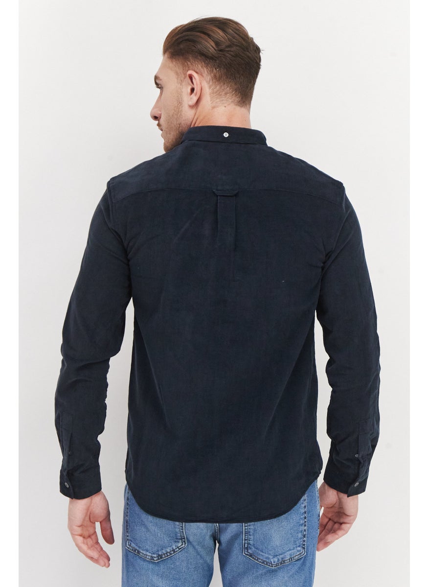 Men Regular Fit Solid Long Sleeve Corduroy Casual Shirt, Navy Blue - pzsku/ZD717F239BB76A9885D06Z/45/_/1728569613/4fe7d168-58e8-42f5-bc05-f59d049a61ee