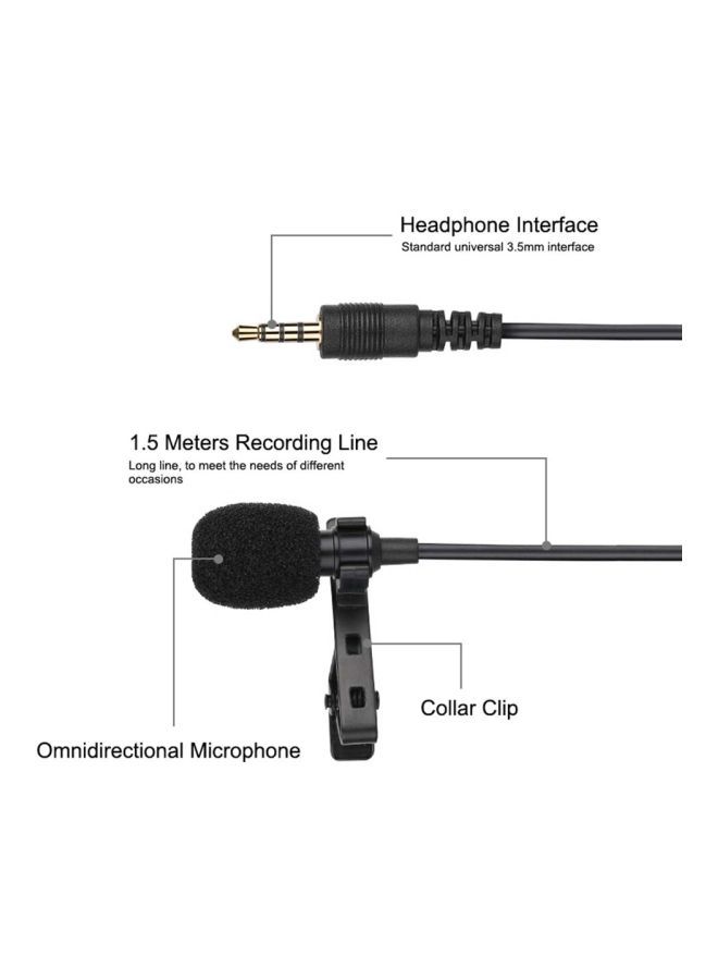 NIBEMINENT Type-C Clip-On Microphone 1D7776-1 Black - Image 5