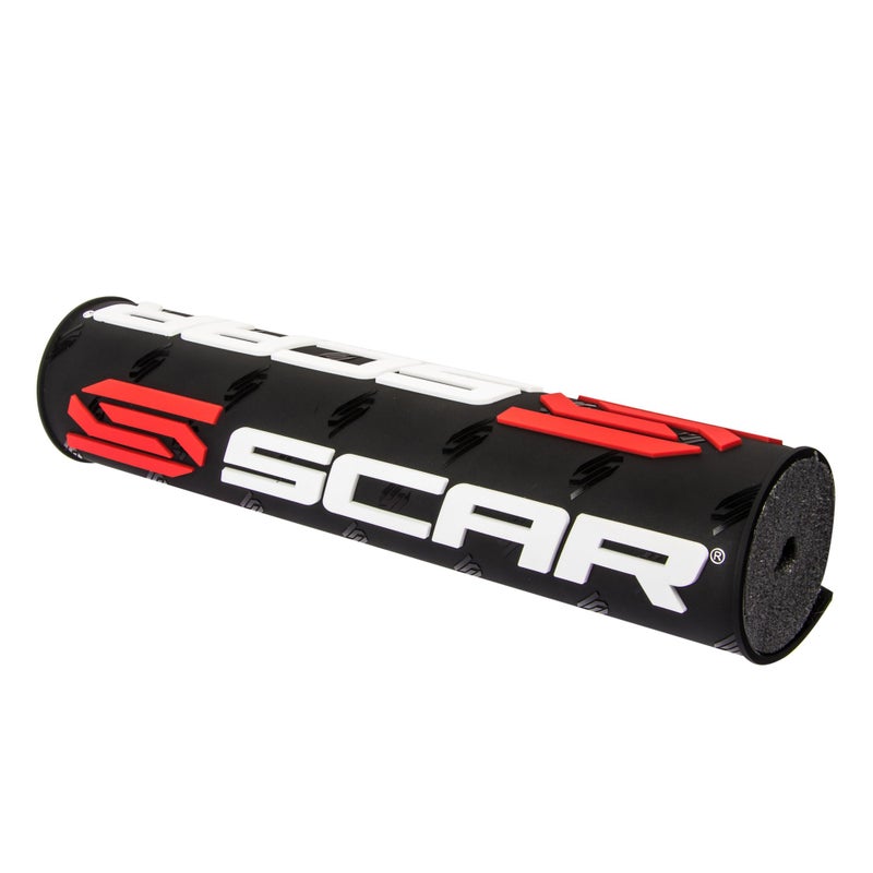 SCAR Round handlebar bar pad for crossbar Motocross ATV Motorcycle Dirtbike Enduro Supermoto - Black
