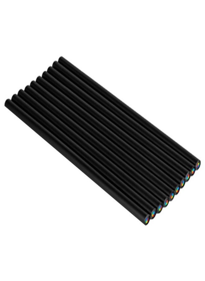 Giorgione 10-Pack Black Wood Rainbow Pencils – 7-Color Rainbow Core, Creative Colored Pencils for Kids, Perfect for Drawing and Art Projects  - Image 5