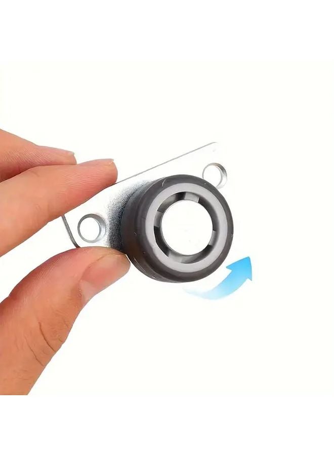 4 Pack Heavy Duty 125 Inch Metal Silent Rolling Side Mounted Furniture Wheels - Image 5