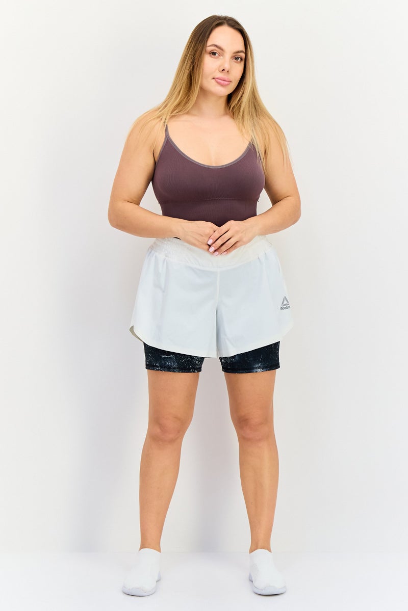 Reebok شورتات كيك بوكسينغ للنساء 2 في 1، تشالك - Image 4