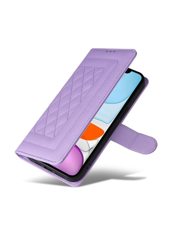 Zaboon Case For iPhone 11 Diamond Lattice Leather Flip Phone Case - Image 5