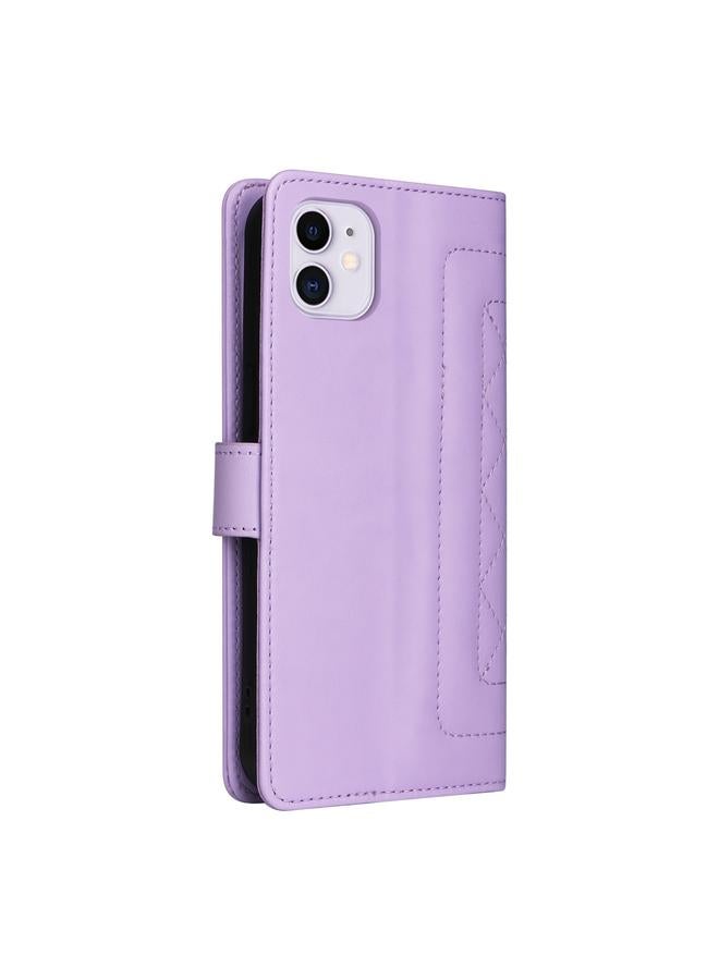 Zaboon Case For iPhone 11 Diamond Lattice Leather Flip Phone Case - Image 3