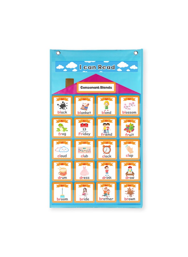 Early Education Teaching Aids Recently Launched Long Vowel Short Vowel Mixed Sound Card Card Card Hanging Bag English Education Teaching Aids-Color:Purple-grammar Card Hanging Bag - Image 4