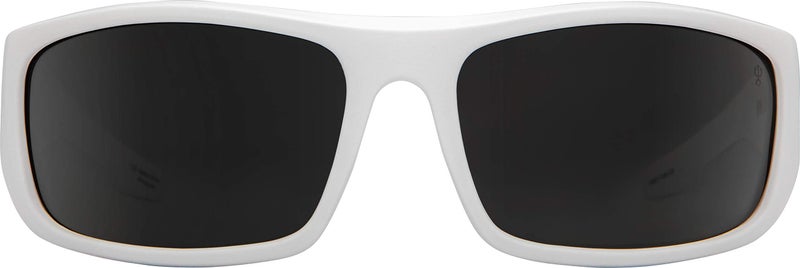 SPY Optic Piper, Rectangular Wrap Sunglasses, Color and Contrast Enhancing Lenses, Matte White - Grey Polarize Lenses - Image 2