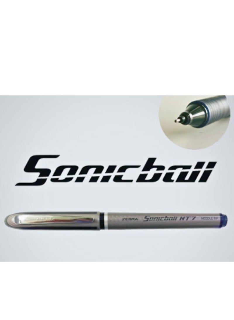 ZEBRA 10 Piece Sonicball Black Liquid Ink 0.7mm  - Image 1