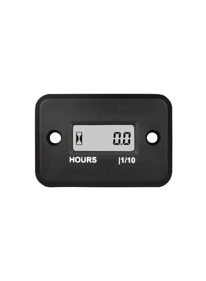 Digital LCD Maintenance Hour Meter for Small Engine, Waterproof Design, Applicable to Gas Engine Powered Lawn Mower Generator Compressor Motorcycle ATV Outboard Motor Chainsaw Etc - Image 1