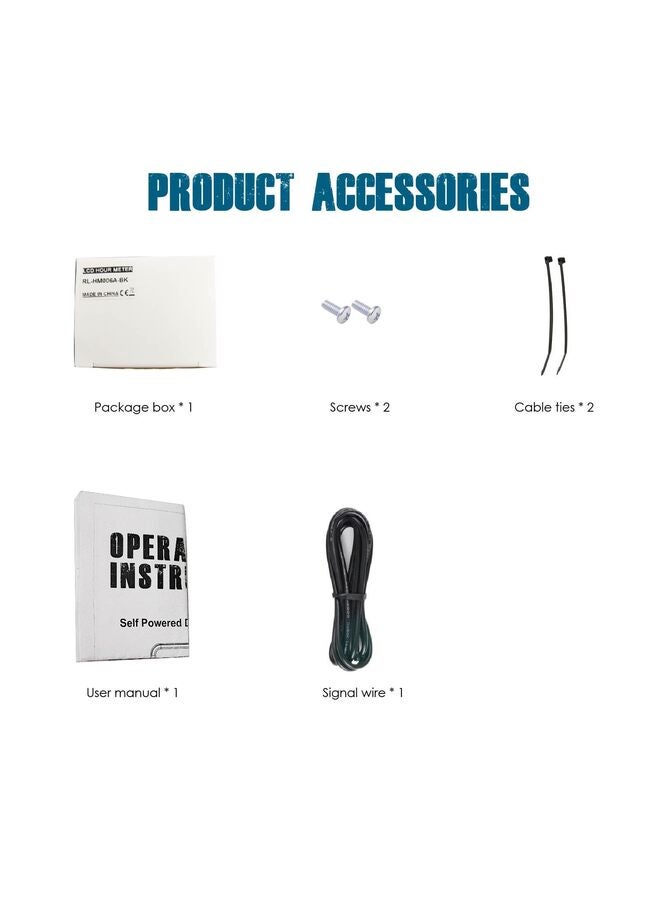 Digital LCD Maintenance Hour Meter for Small Engine, Waterproof Design, Applicable to Gas Engine Powered Lawn Mower Generator Compressor Motorcycle ATV Outboard Motor Chainsaw Etc - Image 2