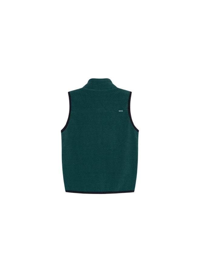 Hush Puppies Unisex Men's Women's Children's Vest Autumn Winter Vest Versatile Semi-high Neck Vest Casual Jacket - Image 3