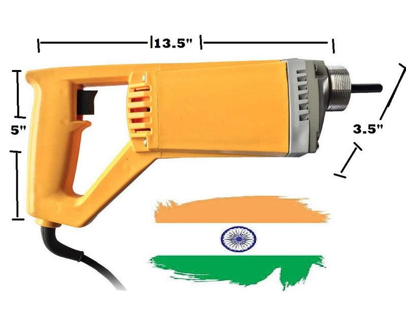 MLD مُهتز خرسانة كهربائي محمول 780 واط 4000 دورة في الدقيقة لإزالة فقاعات الهواء أداة بناء مُهتز صغير مُوصّل - Image 4