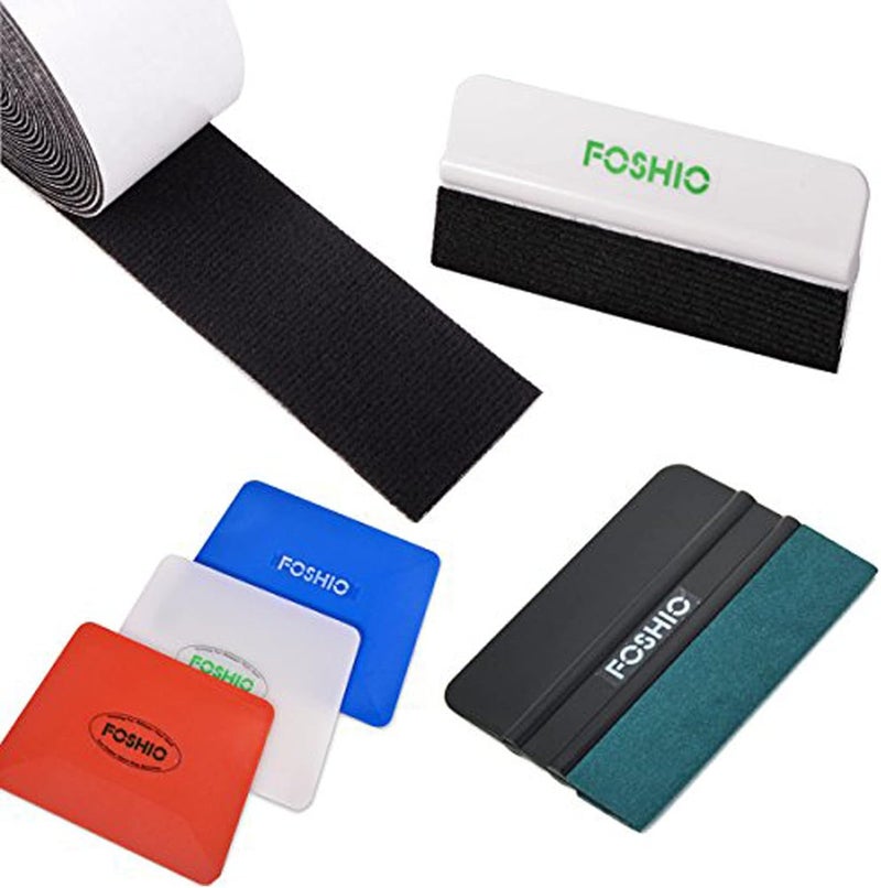 FOSHIO 5M Roll Micro Fetl Fibre for Riding Edges Wrapping Self Adhesive Dry Wet Scratches Free Window Vinyl Tint Car Wrapping Felt Edge Roll Decal Sticker Remover - Image 5