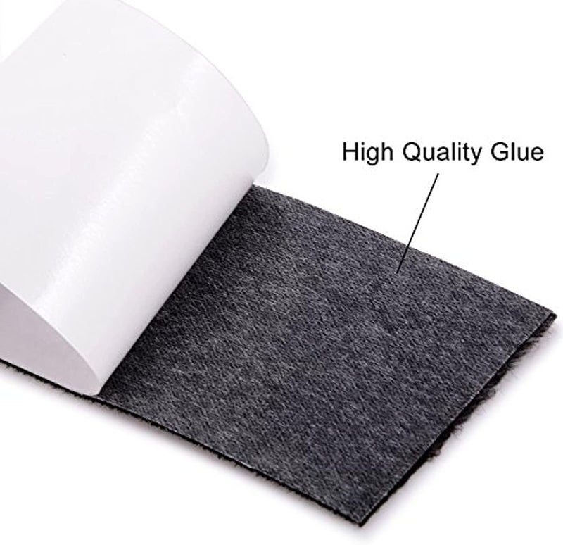 FOSHIO 5M Roll Micro Fetl Fibre for Riding Edges Wrapping Self Adhesive Dry Wet Scratches Free Window Vinyl Tint Car Wrapping Felt Edge Roll Decal Sticker Remover - Image 2