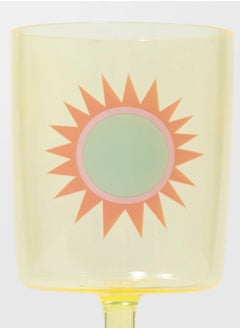 SUNNY LIFE Set of 4 Poolside Plastic Wine Glass Rio Sun Multicolour | Reusable  - Image 3