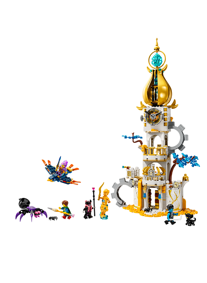 LEGO DREAMZzz The Sandman’s Tower, Castle Toy Playset for Kids, Boys & Girls, with 2 Building Options, Featuring Spider and Bird Animal Figures plus 5 Minifigures, Fantasy Birthday Gifts 71477