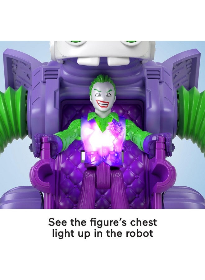 DC Super Friends Fisher-Price Imaginext DC Super Friends The Joker Toy Battling Robot with Poseable Figure & Lights for Pretend Play Kids Ages 3+ Years - Image 4