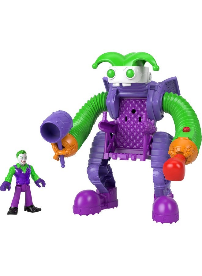 DC Super Friends Fisher-Price Imaginext DC Super Friends The Joker Toy Battling Robot with Poseable Figure & Lights for Pretend Play Kids Ages 3+ Years - Image 1