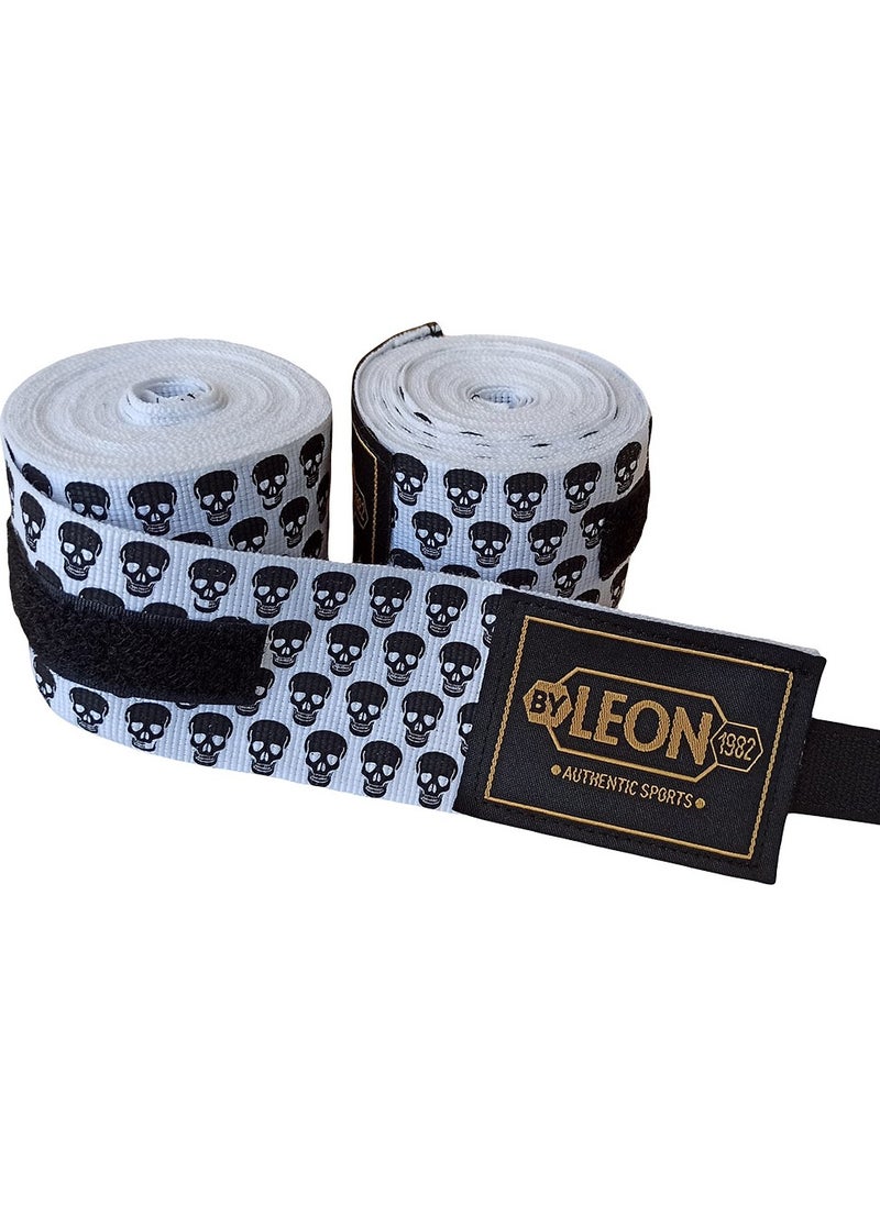 By Leon 1982 Leon Mini Skulls Skull 5 Meters Boxing Bandage  - Image 2