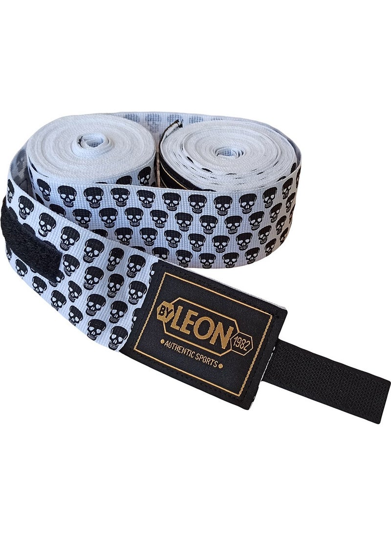 By Leon 1982 Leon Mini Skulls Skull 5 Meters Boxing Bandage  - Image 3