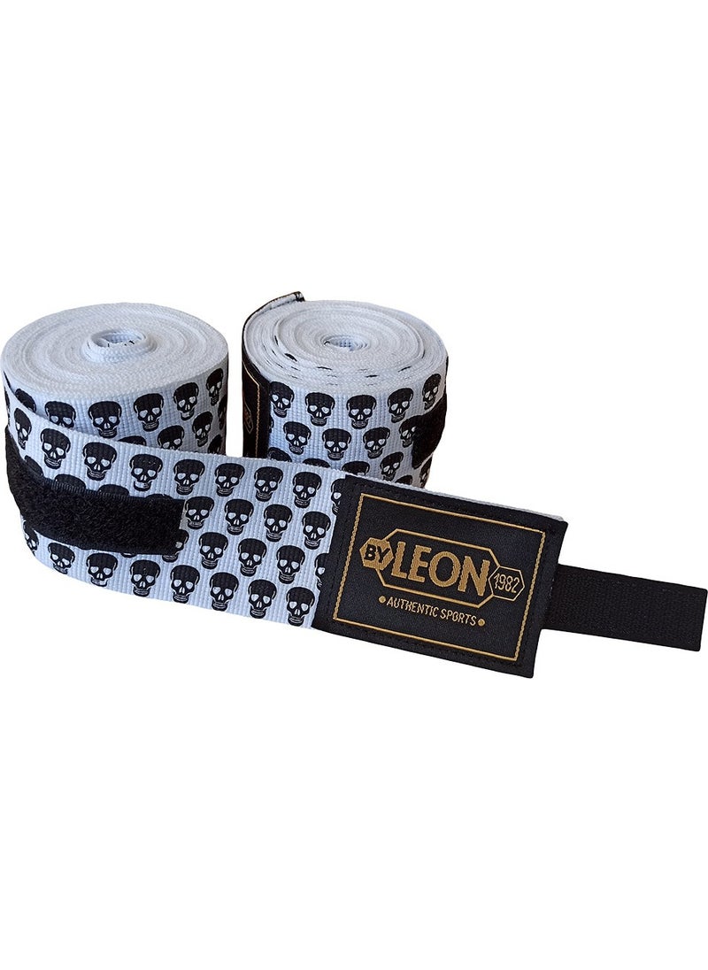 By Leon 1982 Leon Mini Skulls Skull 5 Meters Boxing Bandage  - Image 1