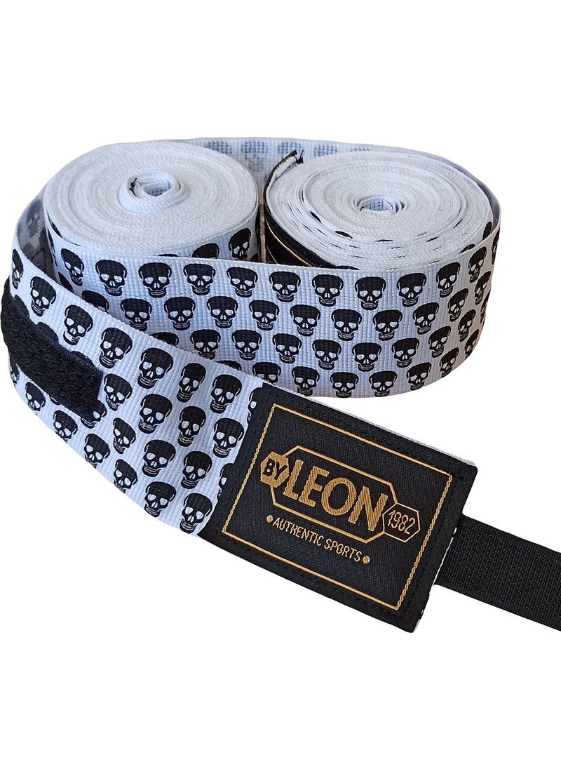 By Leon 1982 Leon Mini Skulls Skull 5 Meters Boxing Bandage  - Image 4