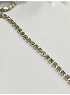 Karan Tuhafiye Karan Haberdashery Stone Strip / Row Stone / 1 Meter / Silver / 3 Mm  - Image 2
