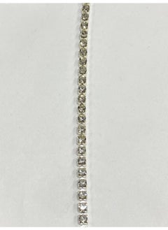 Karan Tuhafiye Karan Haberdashery Stone Strip / Row Stone / 1 Meter / Silver / 3 Mm  - Image 4