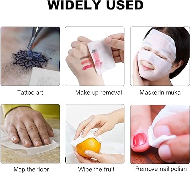 HEALLILY 200pcs NonWoven Facial Cotton Gauze Squares Sponge Esthetician Cotton Pad Pads - Image 3