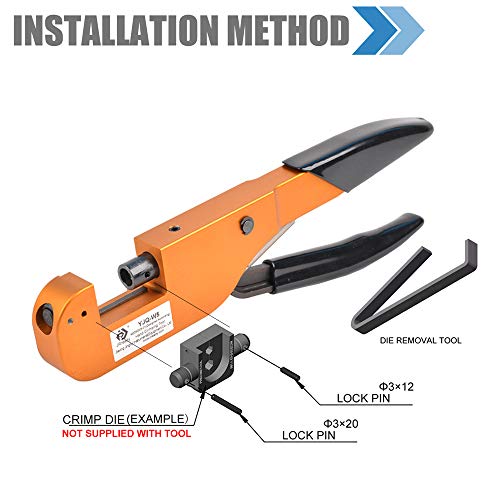 JRready YJQ W5 M22520 5 01 Open Frame Die Crimper Crimp Connector Type Coaxial Contact crimping all kinds of ferrules coaxial contacts Terminal coalitions and wire terminal blocks By JRready - Image 3