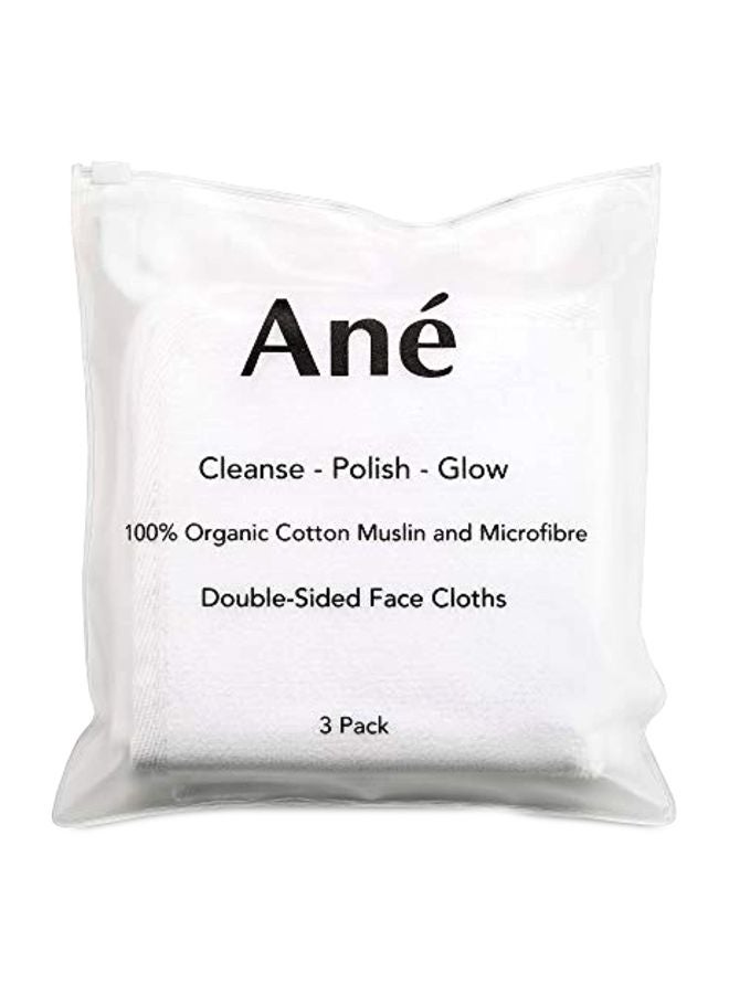 Ane 3-Piece Double Sided Face Cloth Set - Image 1