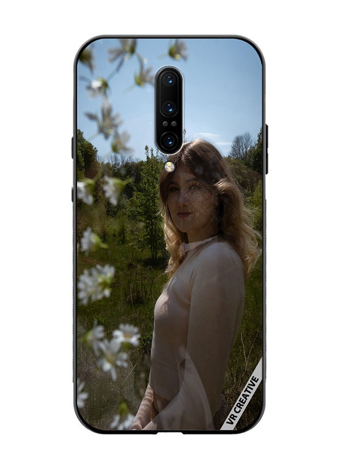 VR CREATIVE Protective Case Cover For OnePlus 7 Pro Snapchat Girl Design Multicolour - Image 1