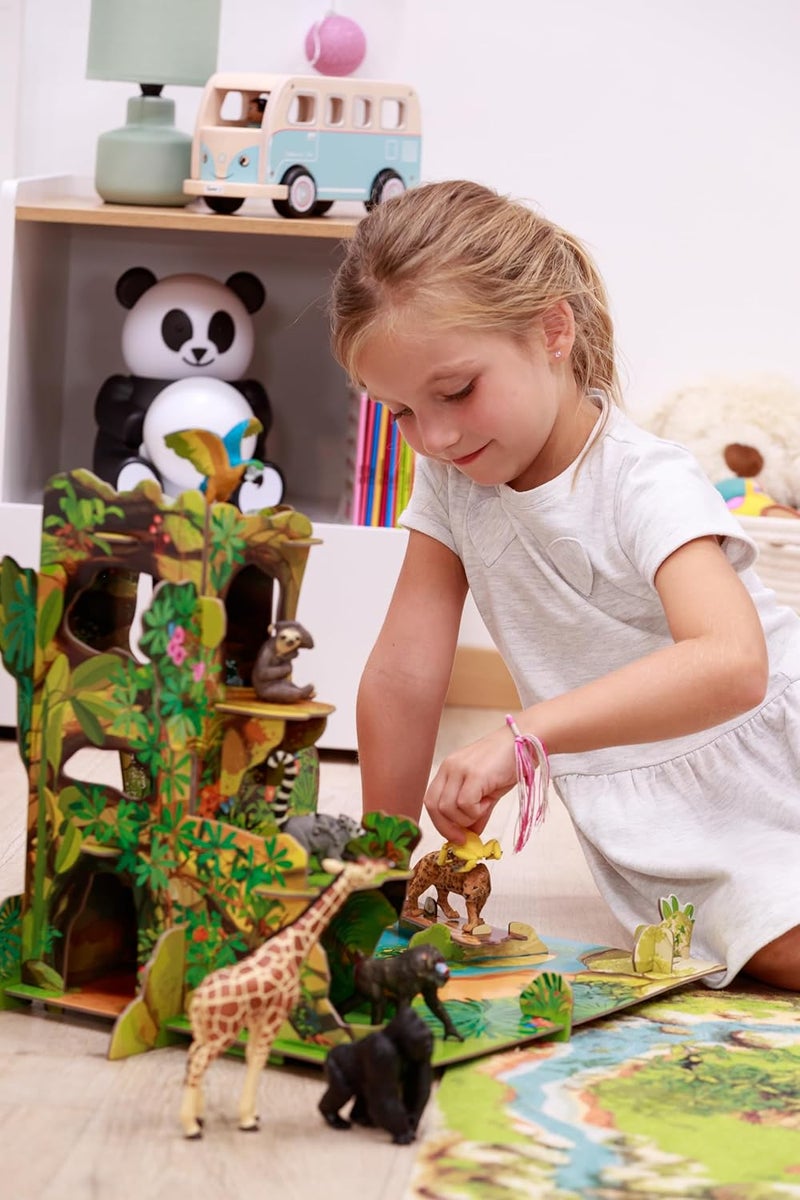 Papo تمثال بابو المصنوع يدويًا مملكة الحيوانات البرية غوريلا 50034 قابل للجمع للأطفال مناسب للأولاد والبنات من عمر 3 سنوات - Image 4