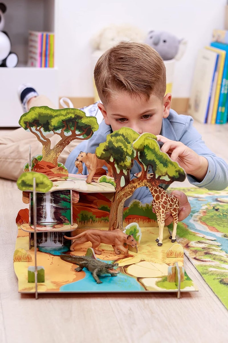 Papo تمثال بابو المصنوع يدويًا مملكة الحيوانات البرية غوريلا 50034 قابل للجمع للأطفال مناسب للأولاد والبنات من عمر 3 سنوات - Image 3