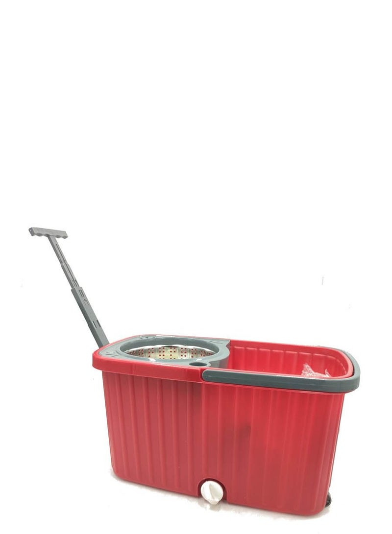 TETRA MAKS 360 Degree Rotating Magic Mop Set With Red Bucket - Image 2