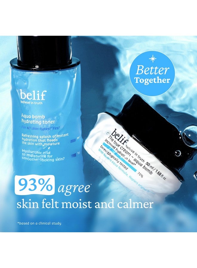 بليف تونر بيليف أكوا بومب المرطب بحمض الهيالورونيك، تونر خفيف الوزن ومرطب للوجه، مناسب للبشرة الجافة وغير المتساوية الملمس، للبشرة العادية والجافة والمختلطة والدهنية، للعناية بالبشرة الكورية - Image 4