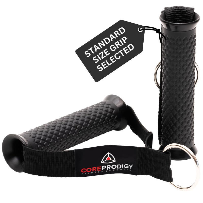Core Prodigy Heavy Duty Exercise Handles - Grip Attachments for Cable Machine Pulleys, Gym Equipment, Resistance Bands, and Weight Lifting (Standard) - Image 1