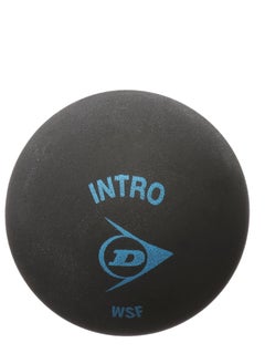 DUNLOP Intero 12X 1BBX Squash Ball – High-Performance, Standard, Black/Yellow 