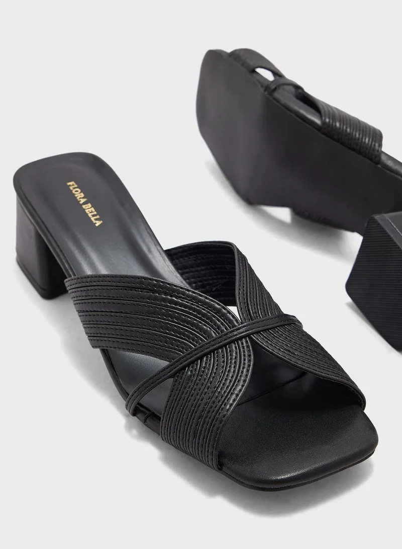 shoexpress Double Strap Heel Sandals