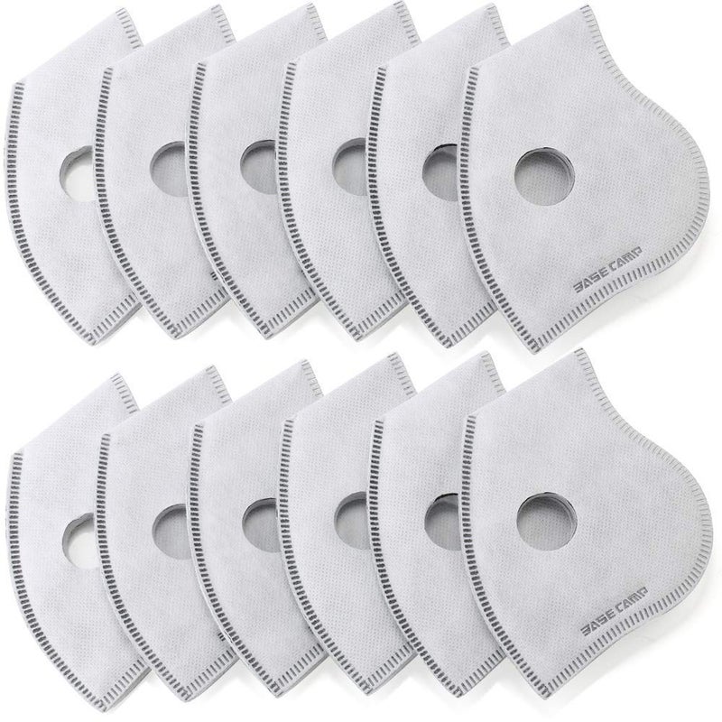 BASE CAMP Activated Carbon Replacement Filters Only for M PRO, M Plus or M Cross Mask,N Plus Mask (12filter) - Image 5