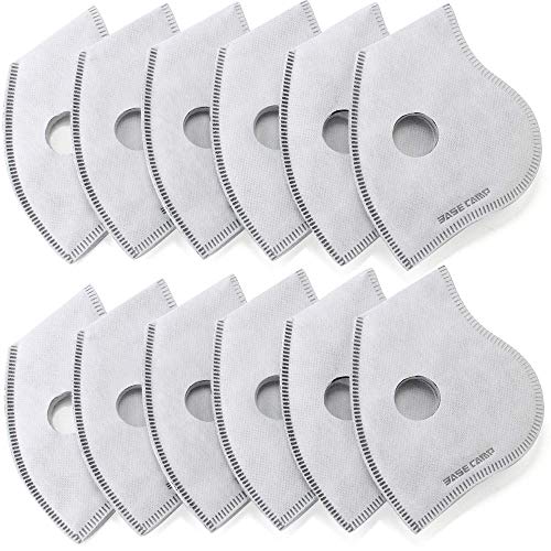 BASE CAMP Activated Carbon Replacement Filters Only for M PRO, M Plus or M Cross Mask,N Plus Mask (12filter) - Image 1