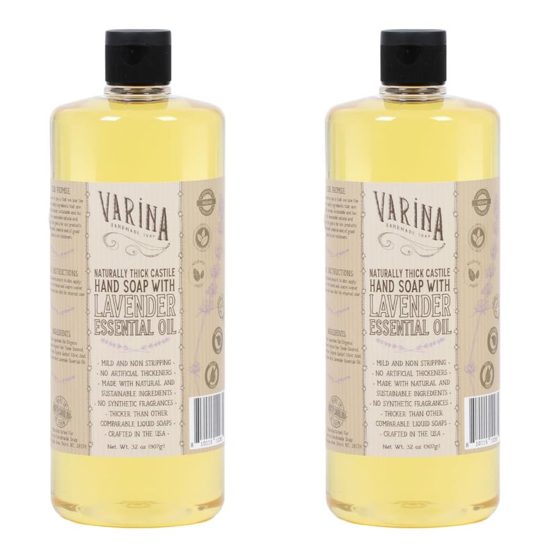Varina Liquid Soap  Liquid Organic Castile Soap Lavender  32oz