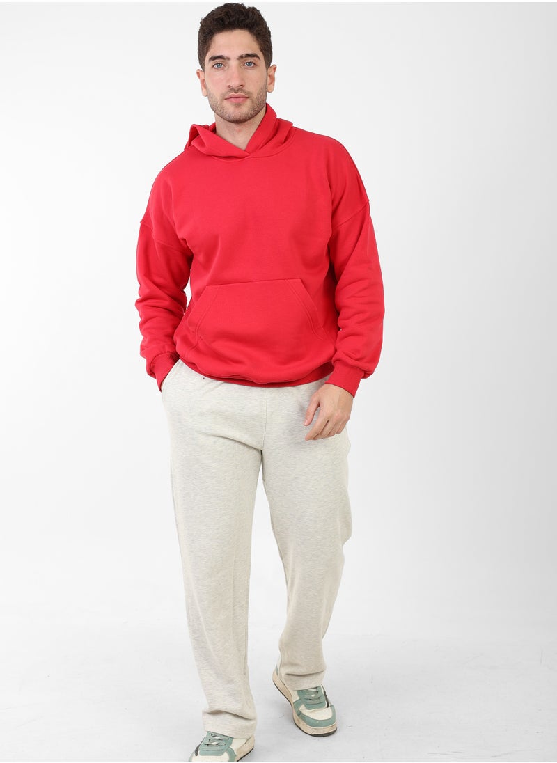 Soft Steps - Sweatpants Melton Relaxed Fit Light Grey for everyday wear XL - Image 1