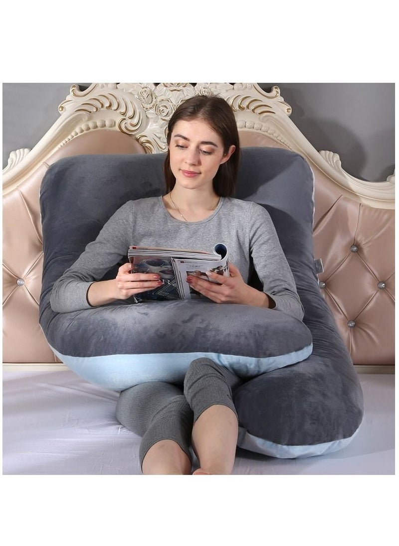 molody U-Shaped Pregnancy Pillow Full Body Maternity Support Pillow  - Image 1
