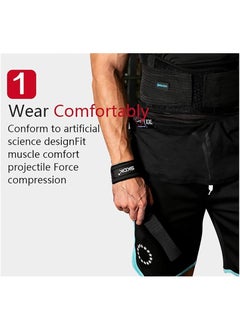 SKDK Non-Slip Silicone Lifting Straps, Straps for Gym, Weightlifting, Wristbands Gym Straps for Gym Women, Men, Weightlifting, Bodybuilding, Strength Training  - Image 5