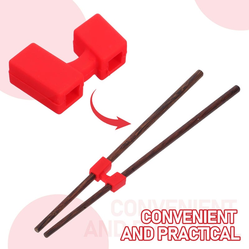 Silicone Chopstick Training Tool Non Slip Reusable Holder Set Of 5 For Seniors - Image 4