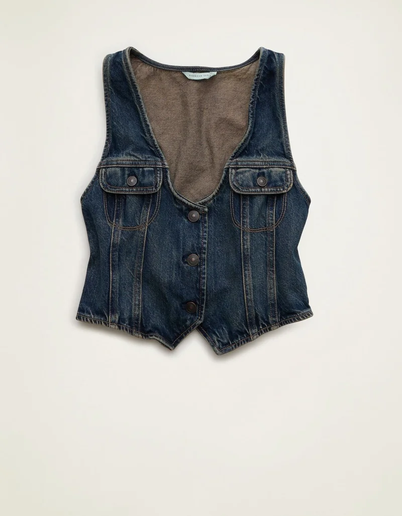 American Eagle  AE Denim Vest for Women | Best Price UAE