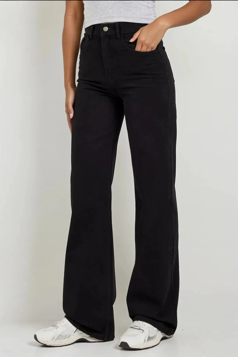 Straight Leg Denim Jeans