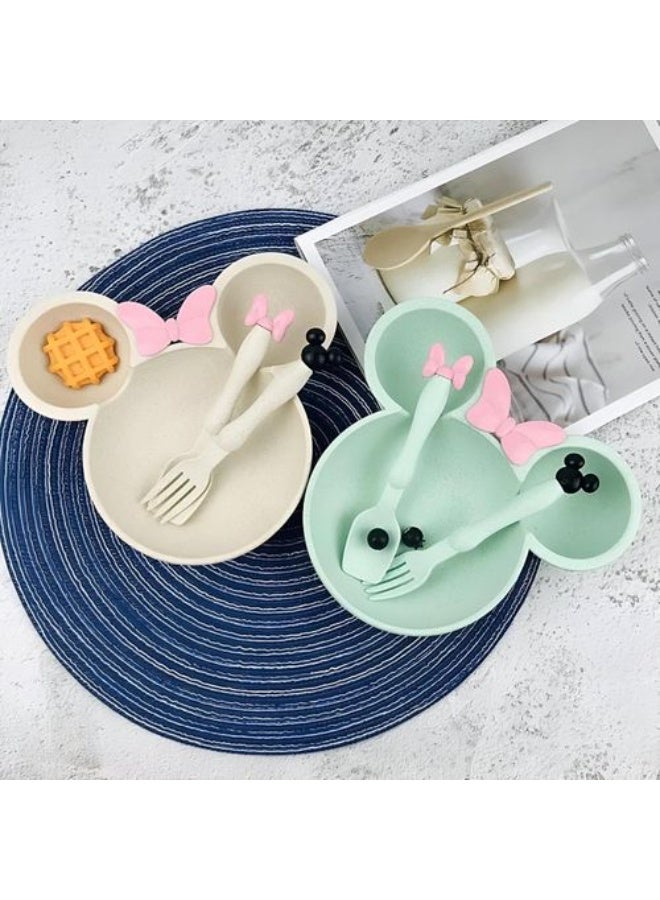 Baby food set 3 in 1 - Healthy and safe - Made from natural materials - Suitable for hot and cold food - BPA free (green) - Image 4