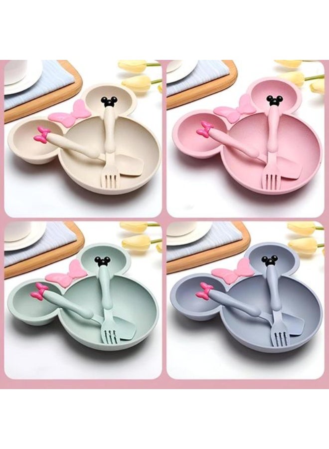 Baby food set 3 in 1 - Healthy and safe - Made from natural materials - Suitable for hot and cold food - BPA free (green) - Image 3